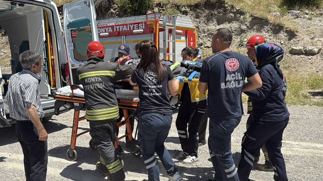 Konya'da kiraz toplamak isteyen kişi hastaneye kaldırıldı! Bir anda kendini kanalda buldu 5